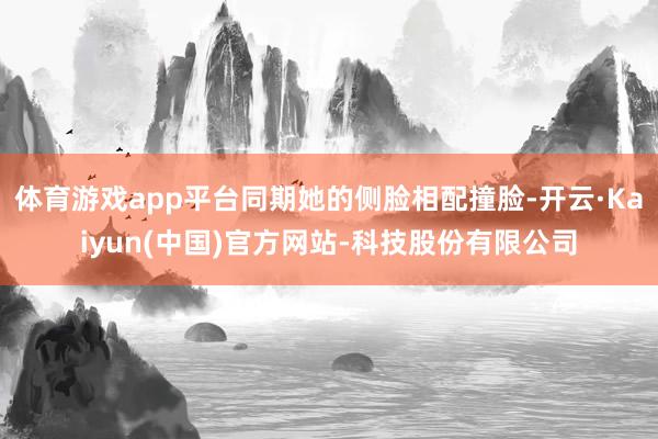 体育游戏app平台同期她的侧脸相配撞脸-开云·Kaiyun(中国)官方网站-科技股份有限公司