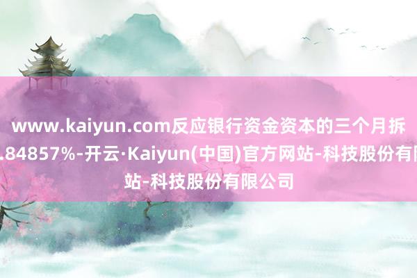 www.kaiyun.com反应银行资金资本的三个月拆息报1.84857%-开云·Kaiyun(中国)官方网站-科技股份有限公司