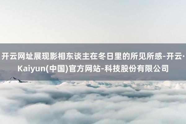 开云网址展现影相东谈主在冬日里的所见所感-开云·Kaiyun(中国)官方网站-科技股份有限公司